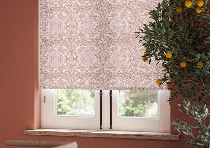 Tribe Mandala, Rust Orange - Twist&Fit Roller Blind - Image 5